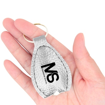 Leatherette Oval Keychain Light