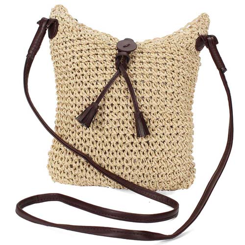 Women Weave Burlap Jute Pouches