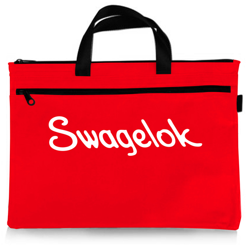 Double Layers Fabric Zipper Bag