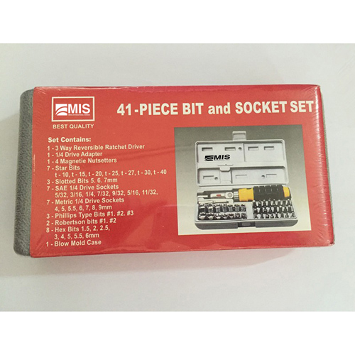 Screwdriver Wrench Socket Sets 41 Pieces 