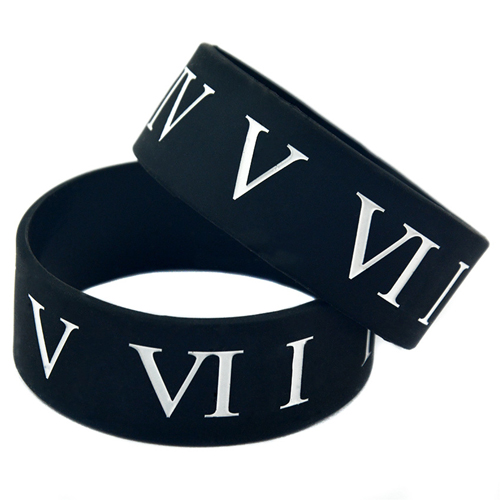 Silicone 25 Pieces Wristband Bracelet 