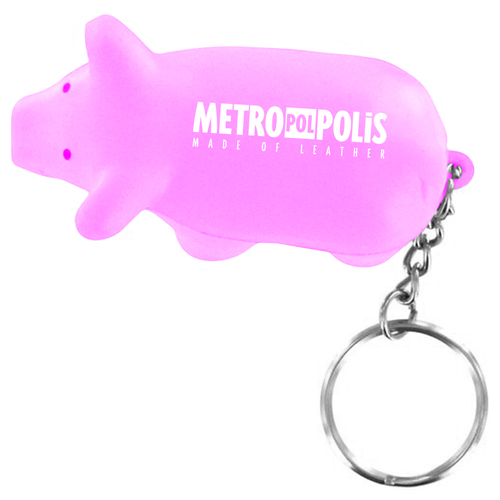 Pig Toy Stress Key Chain