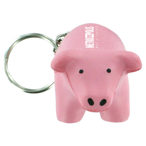 Pig Toy Stress Key Chain