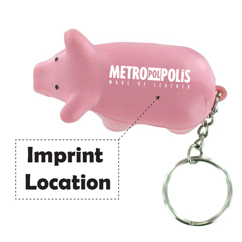 Pig Toy Stress Key Chain