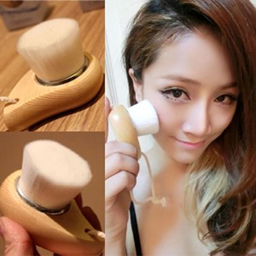 Head Wood Face Cleaner Brush