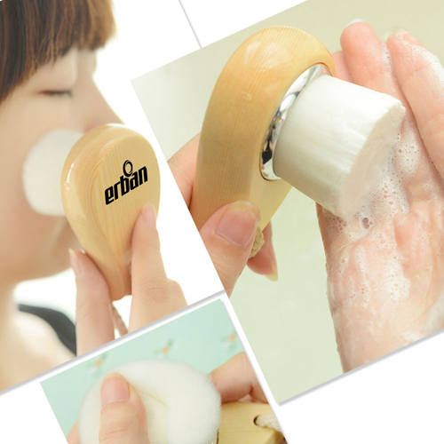 Head Wood Face Cleaner Brush