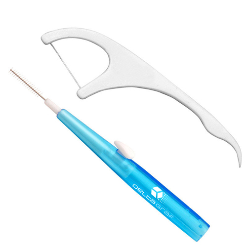 Durable 60 Pieces Interdental Floss With Tongue Cleaner