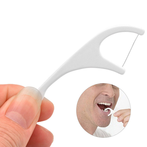 Durable 60 Pieces Interdental Floss With Tongue Cleaner