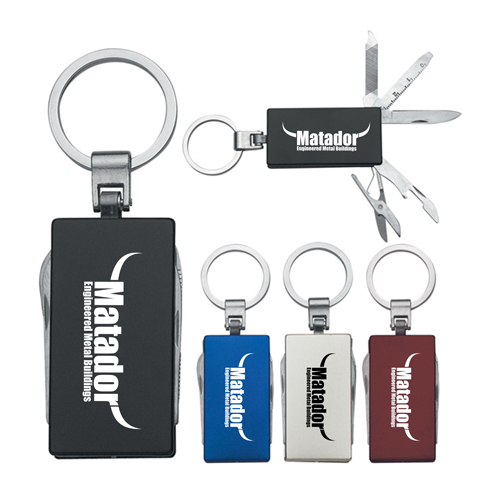 Multi-Function 5 In 1 Aluminum Key Tag 
