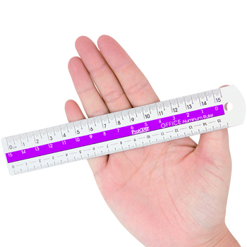 15cm Color Center Aluminum Ruler
