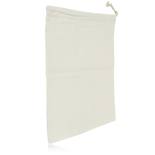 Natural Cotton Drawstring Shoe Bag