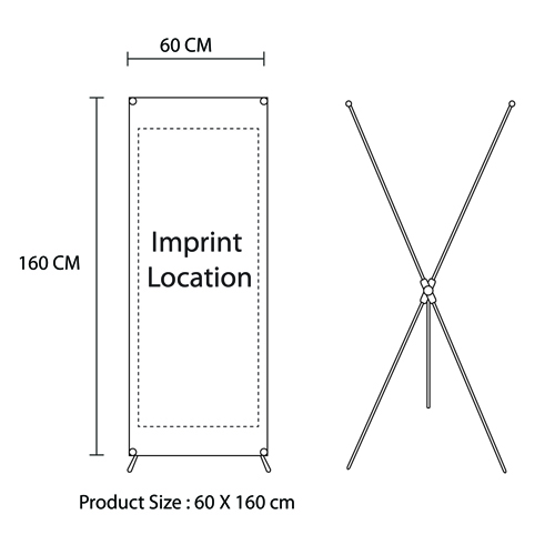 Adjustable X Banner Stand 